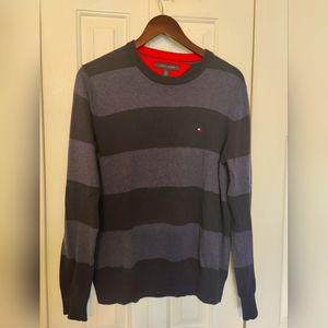 Tommy Hilfiger Navy Striped Sweater Medium
